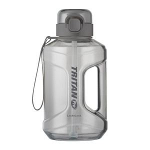 乐扣乐扣小水库水杯男大容量吸管塑料Tritan运动健身水壶女吨桶吨