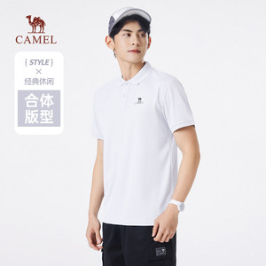 骆驼速干POLO衫男2026夏季新款轻薄透气短袖户外运动休闲百搭T恤