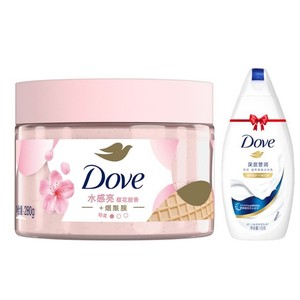 DOVE多芬冰淇淋身体磨砂膏石榴奶香改善粗糙温和去角质280g