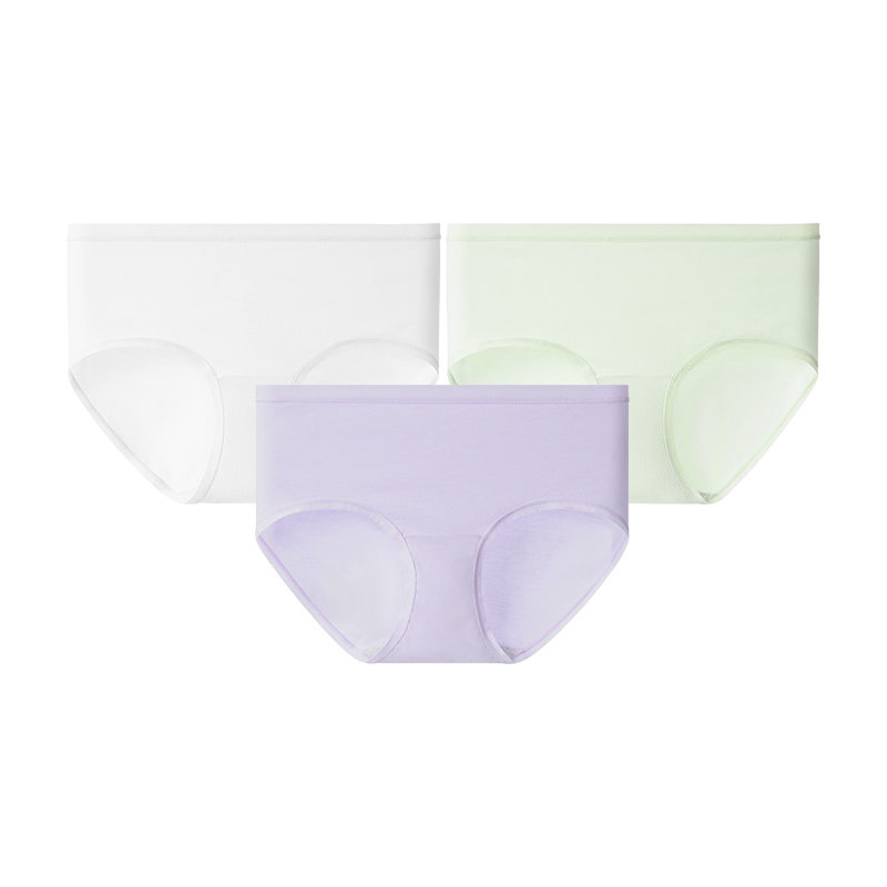 古今A类婴儿棉女士内裤纯棉抗菌无痕中腰高弹透气舒适三角裤女 29.1元