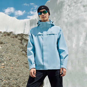 明星同款【朱雀抓绒冲锋衣】拓路者户外登山情侣三合一防风外套