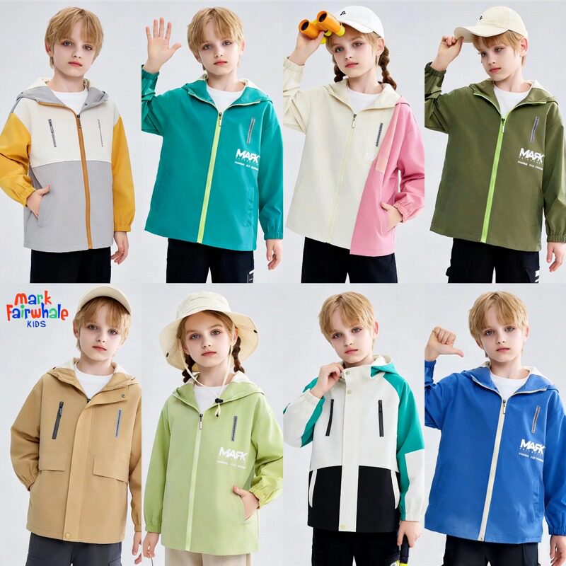 马克华菲2026春款童装男女童儿童外套开衫户外防风潮流外套全jz 39.9元