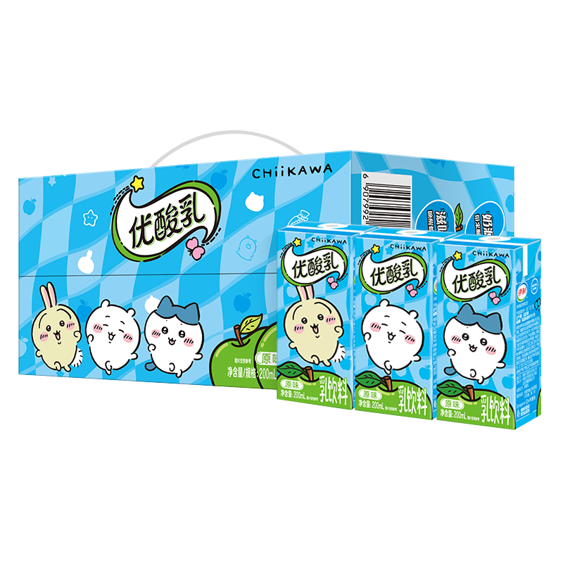【吉伊卡哇联名装】伊利优酸乳原味200ml*12盒整箱含乳饮品早餐 15.5元