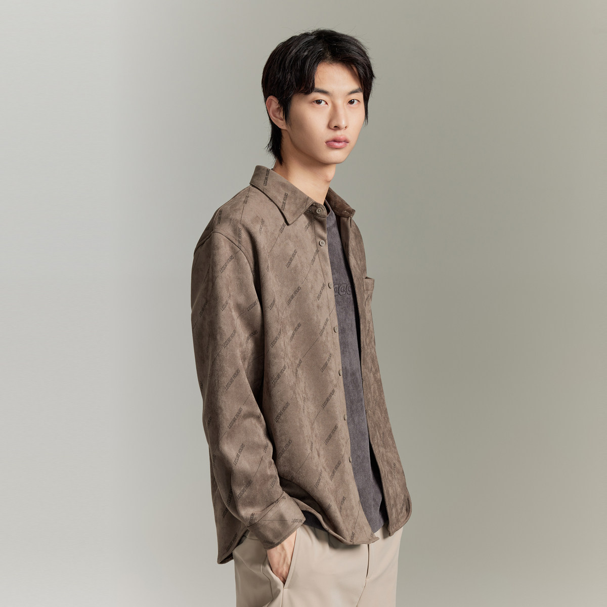 【衬衫清仓】GXG奥莱男装衬衫格纹衬衫翻领中长袖衬衫春秋 87元