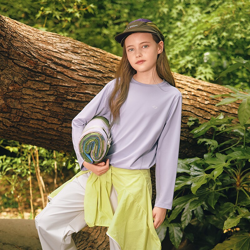 巴拉巴拉balaone童装儿童长袖t恤秋男女速干凉感防晒上衣 47.33元