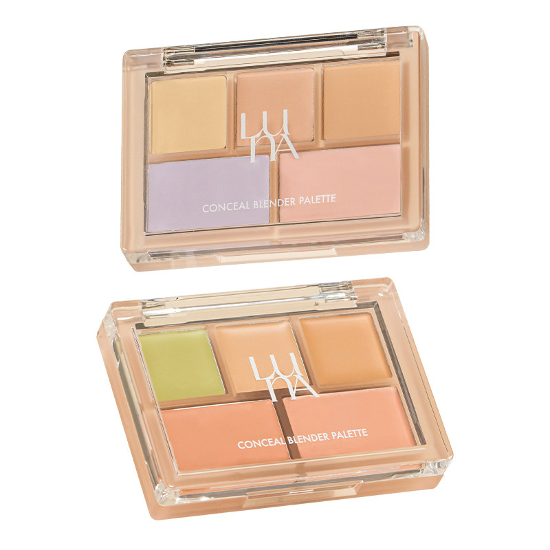 韩国爱敬LUNA露娜全脸五色遮瑕膏修容盘贴肤轻薄遮斑遮泪沟眼袋 49元