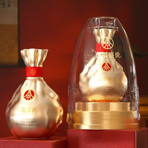 五粮液 大聚鸿财 52度浓香型优级白酒 500mL 2瓶