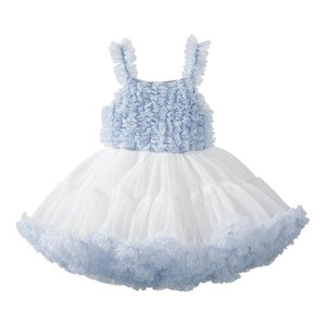 嫚熙女童tutu连衣裙女宝公主裙2026新款春季周岁礼服宝宝蓬蓬裙