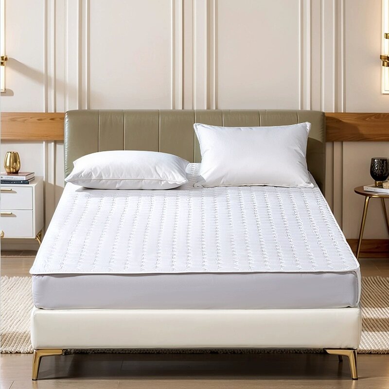 富安娜床笠单件防水保护罩夹棉床褥席梦思床罩防尘隔尿床单罩床垫 174元