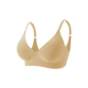 Sensory Life 内衣女法式性感深V支撑聚拢显大防下垂三角杯文胸罩