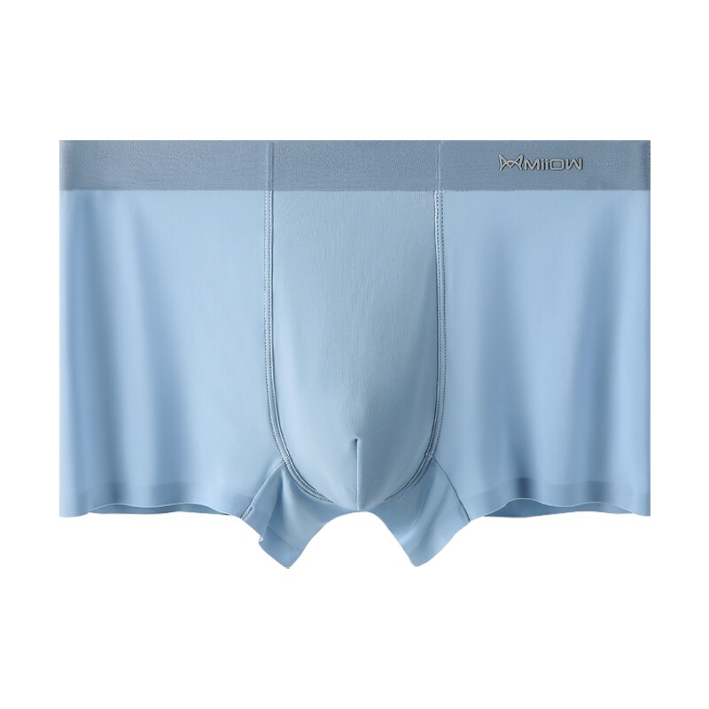 猫人男士内裤冰丝四角短裤120支超薄透气无痕新款裤头青年男裤衩 39.9元