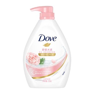 Dove/多芬舒缓水透沐浴露清爽美肤温和滋养玫瑰香氛持久留香730g