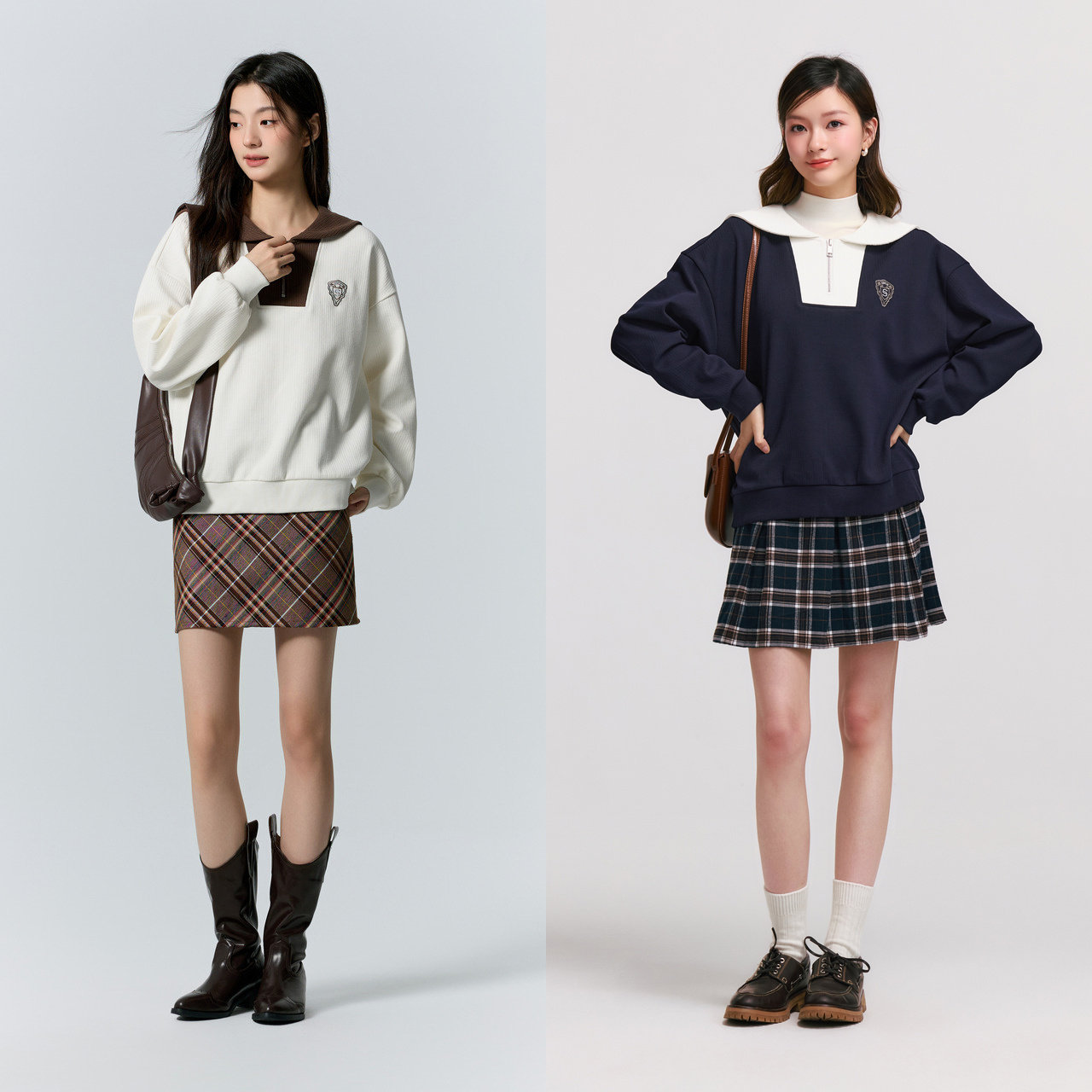 【清仓-卫衣合辑冬C】森马情侣装简约日常休闲舒适通勤圆领加厚 72元