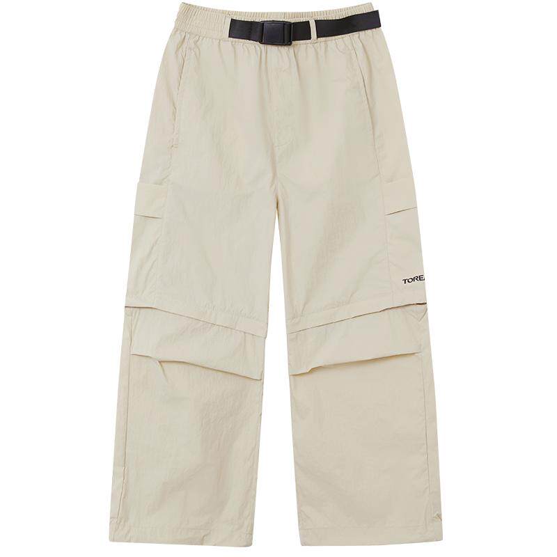 探路者儿童可拆卸长裤2026年新款男女童宽松防泼水耐磨透气功能裤 149元