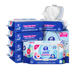 维达多巴胺湿厕厕纸60片6包清洁湿厕巾私处擦屁股卫生湿巾