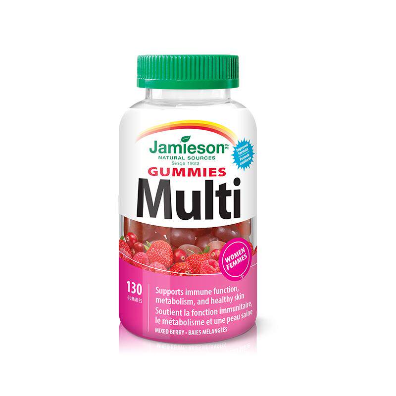 Jamieson健美生女士复合维生素abc软糖 综合B族补钙B12软糖130粒 95元
