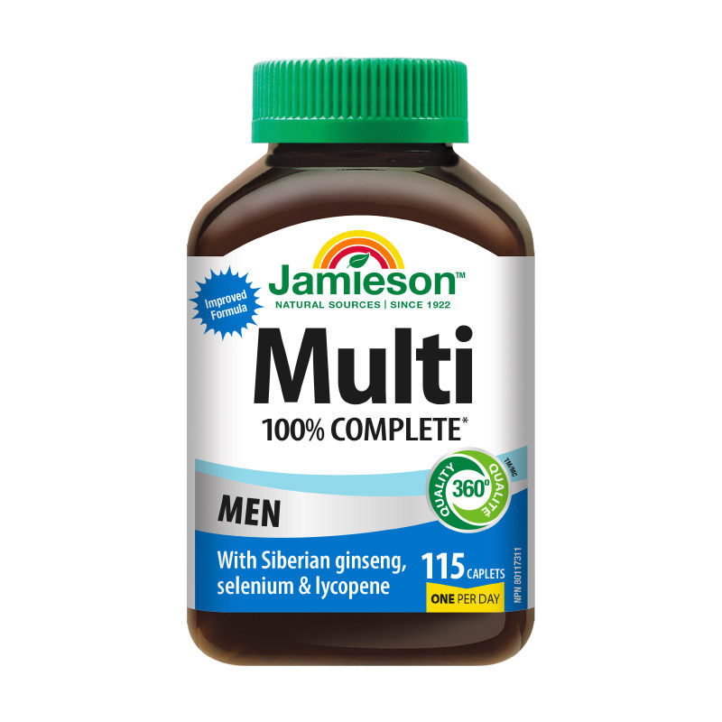 Jamieson健美生男士综合多种复合维生素片多维矿物质115片 男维 224元