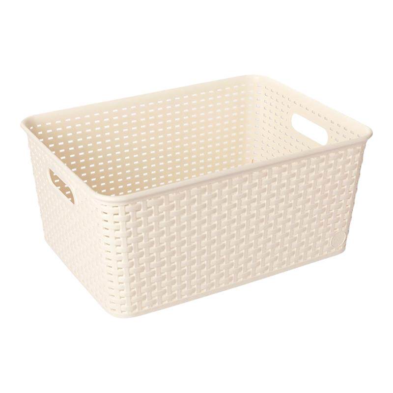 MINISO名创优品收纳筐塑料收纳盒整理杂物零食储物箱玩具厨房家用 11.8元