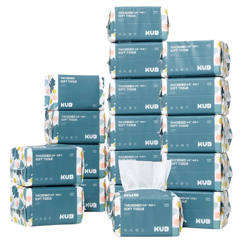 KUB可优比婴儿绵柔巾手口屁宝宝干湿两用纸巾新生婴幼儿非棉柔巾 112元