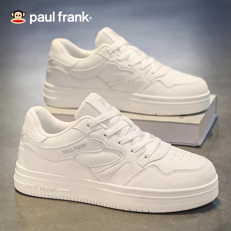 大嘴猴痞帅休闲板鞋2026新款厚底潮流百搭小白鞋男春季透气运动鞋 58元