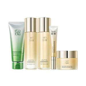 【母亲节礼物】百雀羚蓓丽臻致御颜紧致抗皱护肤套装洁水乳眼霜面