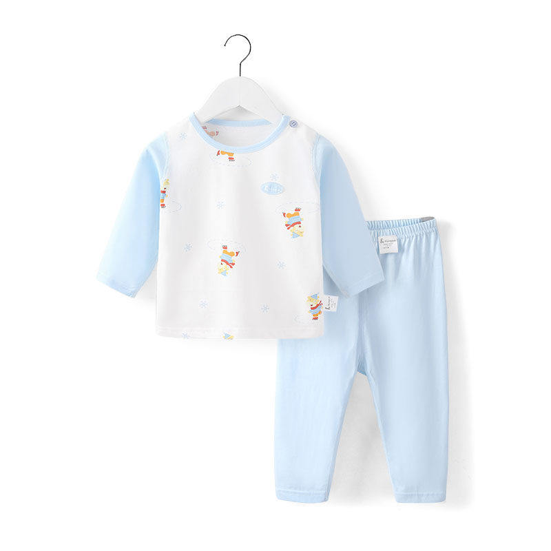 童泰新生婴儿儿衣服纯棉内衣分体套装初生和尚服宝宝秋衣秋裤春秋 24.7元