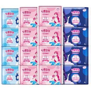 【新国标认证】七度空间卫生巾日夜用姨妈巾优雅棉柔超薄透气