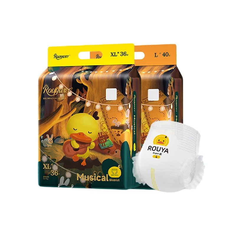 柔丫蔓越莓纸尿裤超柔护臀尿不湿婴儿新生超薄透气拉拉裤男女宝宝