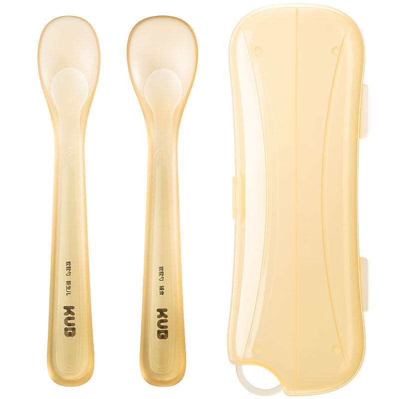 KUB可优比婴儿勺子宝宝硅胶软勺新生儿喂水学吃饭训练儿童辅食勺 16.86元