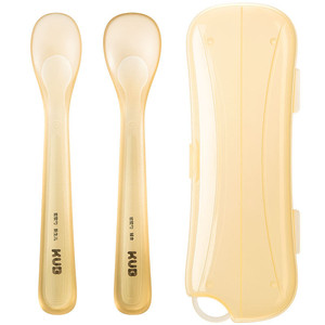 KUB可优比婴儿勺子宝宝硅胶软勺新生儿喂水学吃饭训练儿童辅食勺