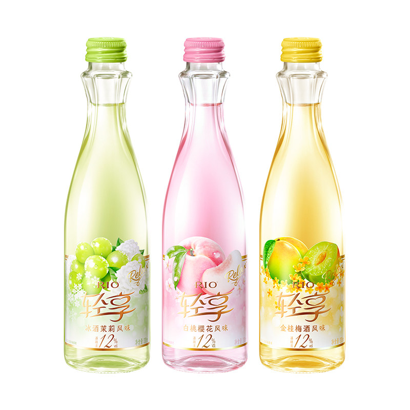 RIO锐澳12度轻享300ml*3瓶低度酒伴手礼女士订婚果酒预调鸡尾酒 29.9元