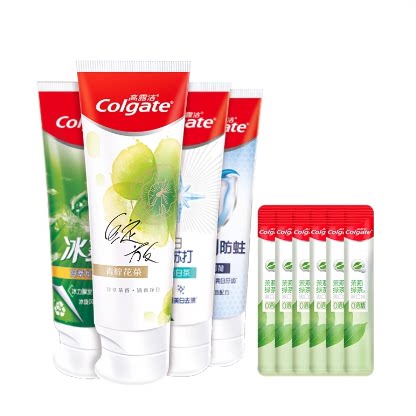 【淘享】高露洁多效护理家庭装含氟牙膏清新口气A