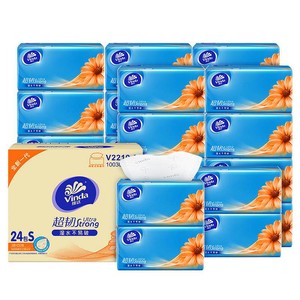【孙颖莎同款】维达抽纸超韧M码纸巾整箱餐巾纸卫生纸官方旗舰店