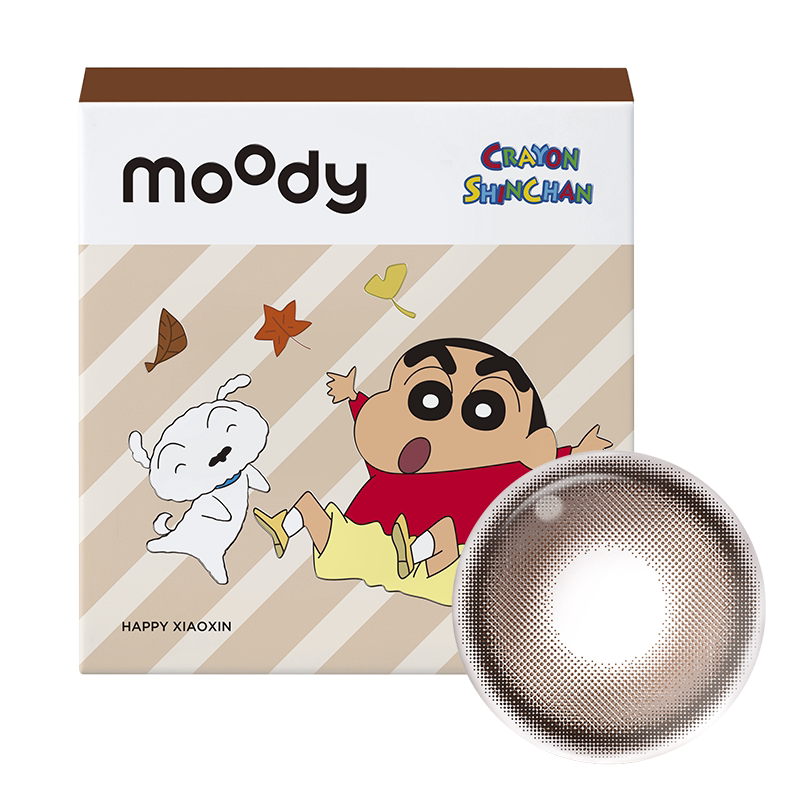 moody美瞳日抛疯狂动物城2合作尼克棕彩色隐形眼镜中小直径10片 51元