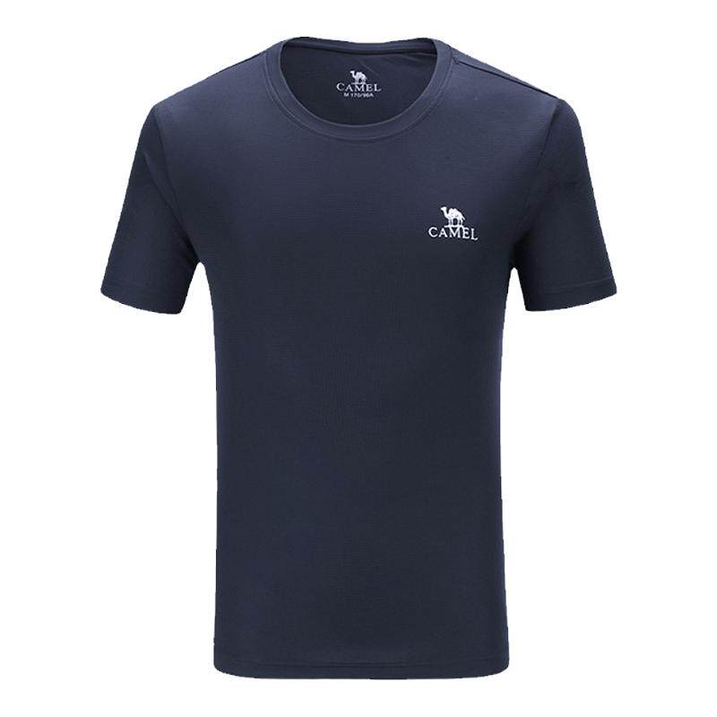 骆驼运动速干衣T恤男夏季薄款透气爸爸户外跑步健身短袖体恤上衣 49元