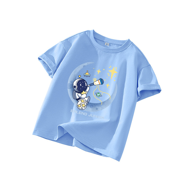 班尼路童装男童短袖t恤儿童薄款夏季纯棉体恤2026新款女童上衣薄 59.9元