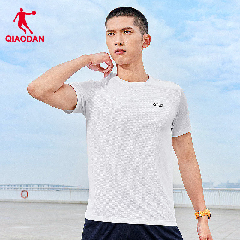 乔丹运动速干短袖T恤衫男士夏季新款跑步吸湿排汗透气凉感男上衣 44元