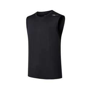 鸿星尔克速干背心男夏季新款男士运动服健身跑步冰丝短袖t恤坎肩