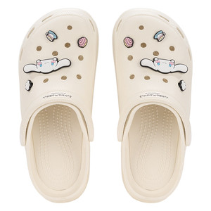 MINISO名创优品三丽鸥联名洞洞拖鞋5cm中增高跟厚底沙滩鞋eva可爱