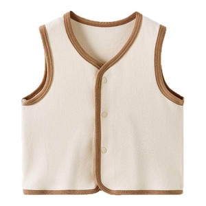 童泰婴儿马甲春秋季莫代尔棉男女宝宝衣服儿童背心坎肩外出上衣