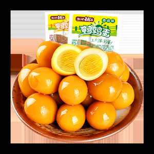 盐津铺子盐焗香卤鹌鹑蛋零食小吃休闲食品营养解馋卤蛋