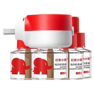 红色小象电热蚊香液无味定时专用室内防驱蚊器补充液家用夏季