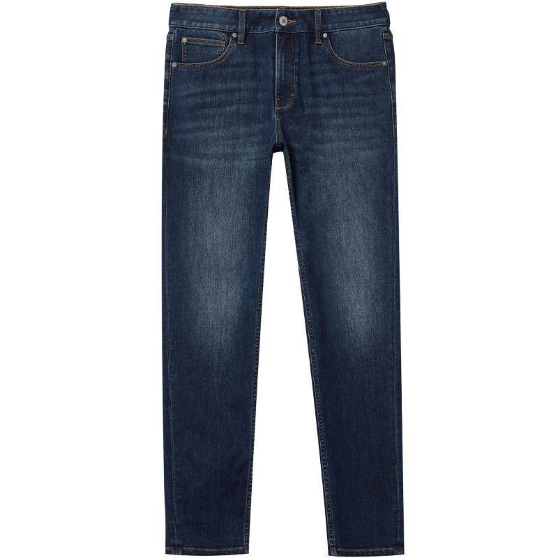 [石墨烯]901杰克琼斯春季修身猫须复古水洗中蓝牛仔裤长裤子男装 344元