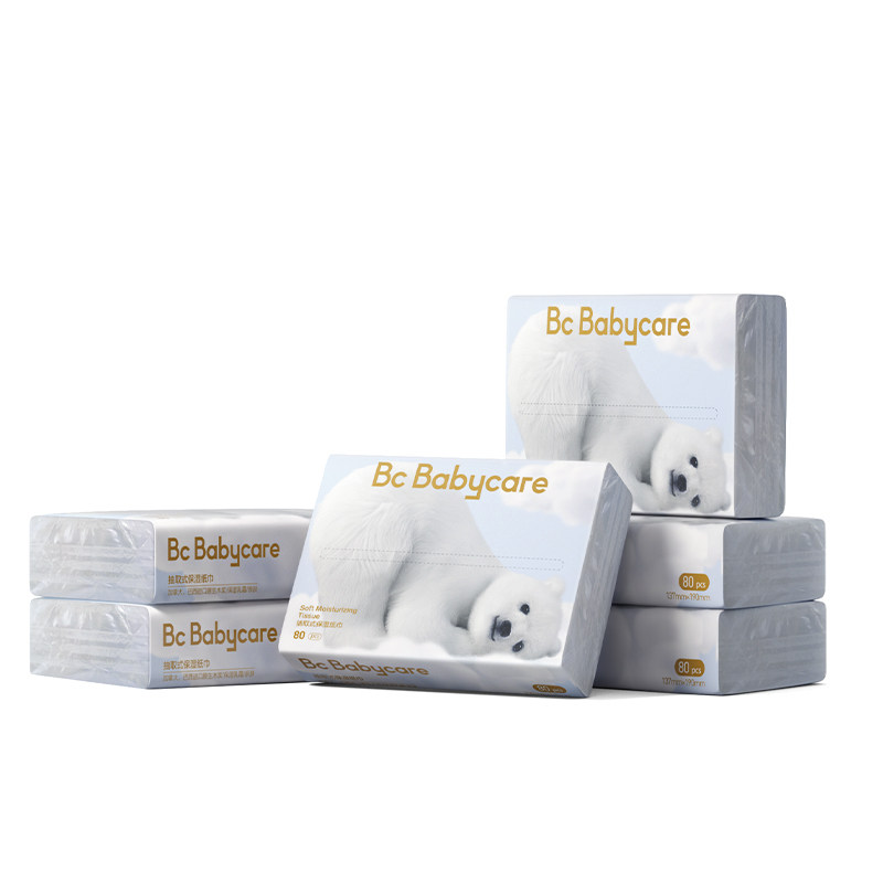 【详情页领补贴】babycare熊柔巾新生婴儿乳霜纸保湿抽纸成人80抽 44.9元