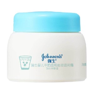 强生婴儿牛奶滋润霜四季保湿补水温和宝宝新生婴幼儿温和面霜