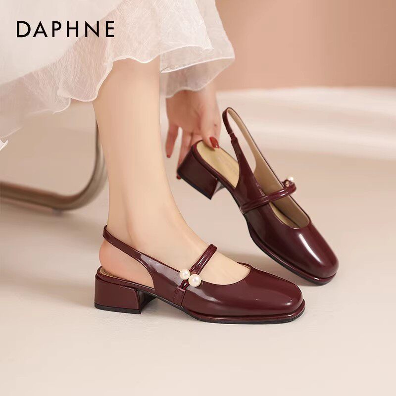 达芙妮单鞋女厚底小白鞋子女2026新款凉鞋春夏增高休闲玛丽珍女鞋 69元