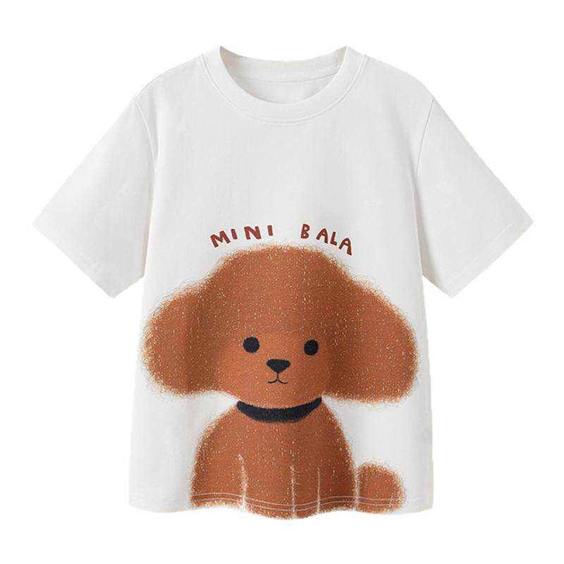 迷你巴拉巴拉男童女童宝宝T恤夏装衣服速干洋气t恤儿童短袖上衣 45.9元