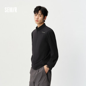 防晒外套|森马夹克男夏季弹力立领上衣2026新款凉感印花钓鱼外套