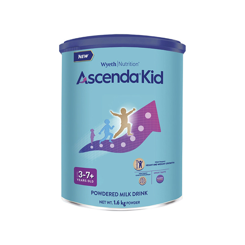 惠氏ascenda火箭罐新加坡进口儿童成长奶粉青少年学生0蔗糖1600g 322.4元