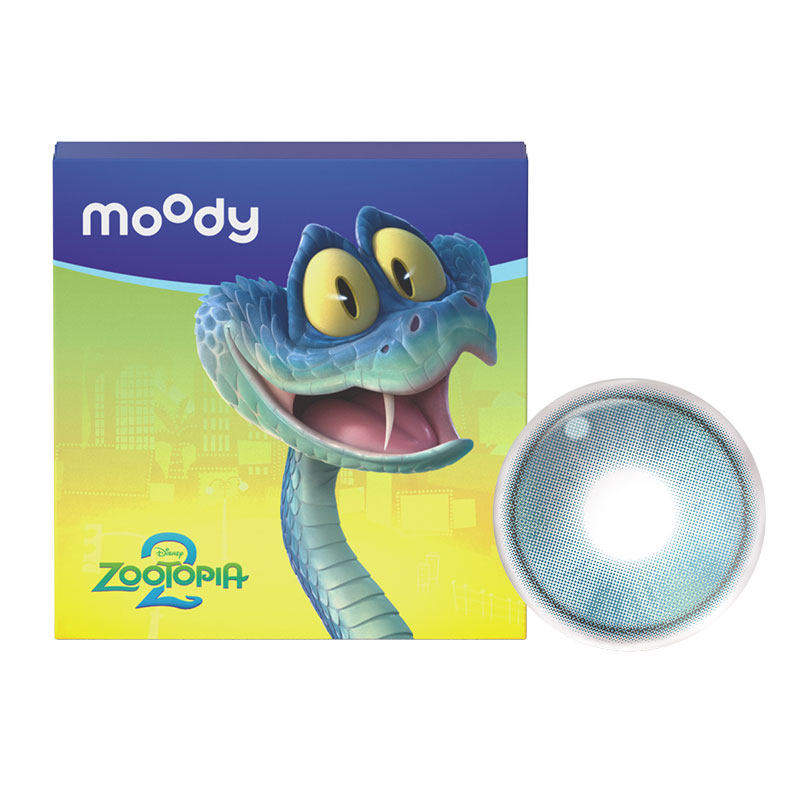 moody美瞳日抛奇境天光烟花紫彩色隐形眼镜小moo大直径10片 51元